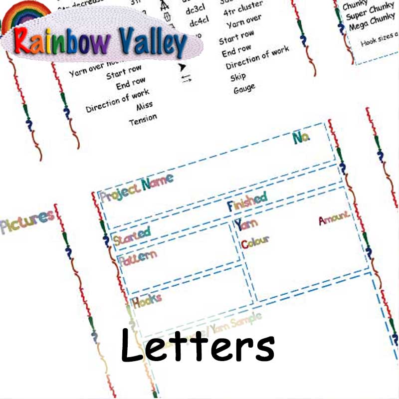 Letters Crochet Project Book