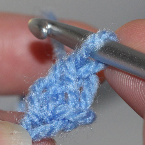 Foundation Double Crochet step 5