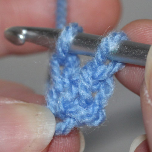 Foundation Double Crochet step 8